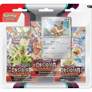 Obsidian Flames [SV03] - Three Pack Blister & Eevee Promo