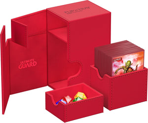 Ultimate Guard Flip`n`Tray 80+ Monocolor Red