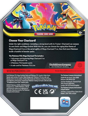Pokemon Mega Charizard X Tin