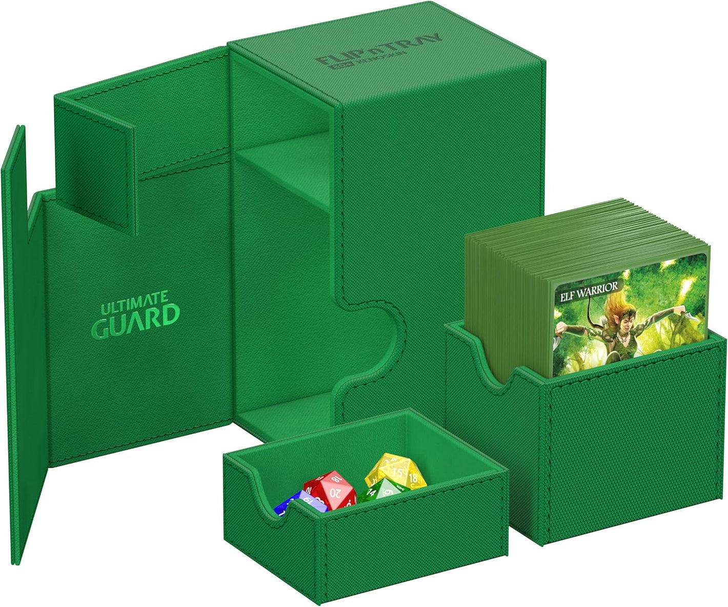 Ultimate Guard Flip`n`Tray 80+ Monocolor Green
