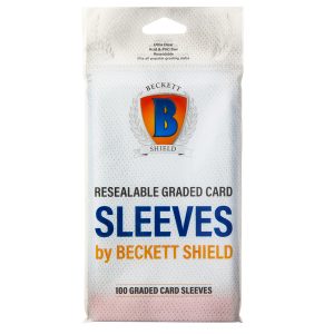 Beckett Shield Standard Size Graded Card Sleeves – Resealable Graded Card Sleeves 100CT