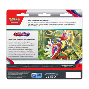 Scarlet & Violet [SV01] - Three Pack Blister & Arcanine Promo