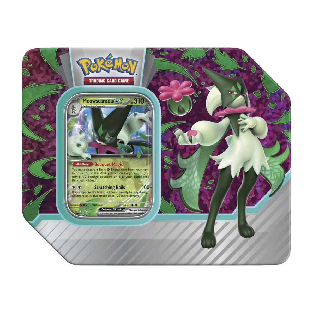 Paldea Partners Tin - Meowscarada ex
